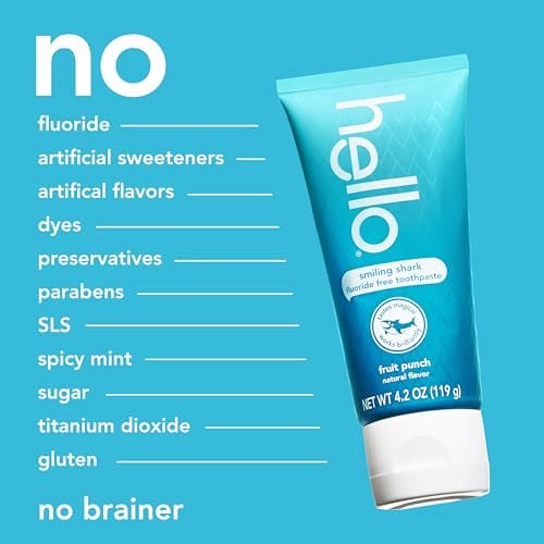 Imported Hello kids oral care set featuring Smiling Shark fruit punch gel