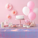 Waterproof plastic tablecloth material detail for wedding banquet tables