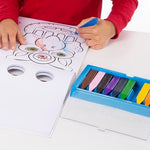 Ergonomic jumbo educational art supplies designed for writing readiness skills in young children.