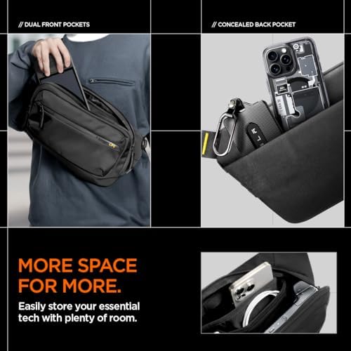 Spigen Life KD410 Klasden Sling Bag padded shoulder strap and buckle