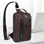 Caaordkso 7-11 Inch Tablet Sleeve Bag Coffee top handle detail