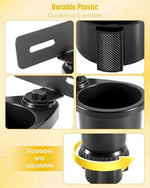 No drill automotive scanner bracket installed securely in a truck cup holder.