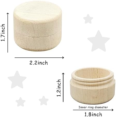 Natural wood texture of Azbuk baby hair storage case