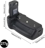 JLWIN dual battery compartment tray open showing slots for two mirrorless camera power cells.