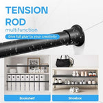 Close up of ZipGlo black curtain rod textured end cap