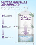 Bulk pack of 8 Ksend moisture absorbers for multi room home humidity control.