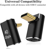 AuviPal ninety degree Type C connector package illustrating seamless cable management for laptops and tablets