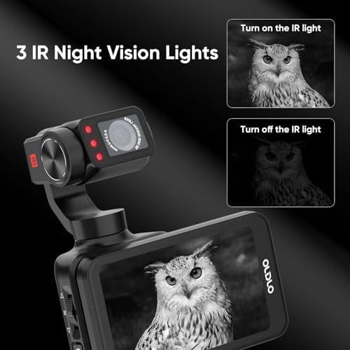 Ordro M5 camera accessories including remote and bracket