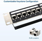 Cable Matters 24 port inline panel installation kit with screws cage nuts and ties