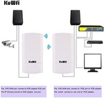 KuWFi Starlink signal extension bridge package box layout detailing product specifications