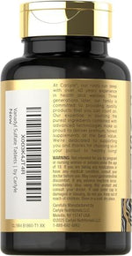 Side view of Carlyle glucose metabolism support supplement bottle detailing premium ingredient quality