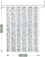 Durable stitched edge and pigment printed design of imported shower curtain