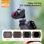 Close up of ND/PL filter glass coating quality for Osmo Pocket 3
