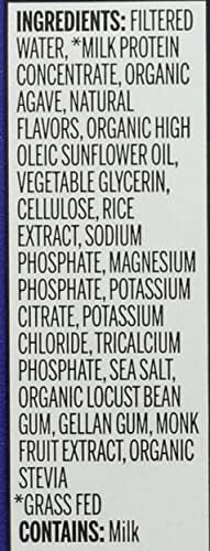 Orgain grass fed whey protein liquid beverage bottle base showing manufacturing codes