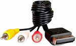Six feet long heavy duty replacement cable for classic game console television connection.