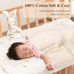 GEMTEND newborn celebration hamper featuring plush comfort swaddle blanket and bath towel