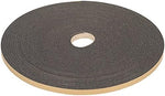 Close up view of Parts Express black foam gasketing tape
