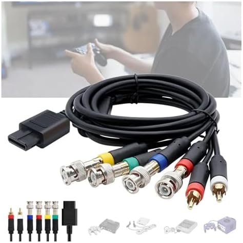 Premium gold-plated phosphor bronze terminals on gaming cable close up view
