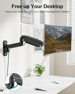 Diagram showing VESA 75x75 and 100x100 compatibility for Mount Pro