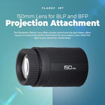 Side profile of Flashpoint 150mm optical lens for studio lighting
