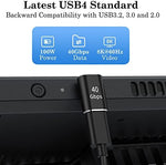 AuviPal USB4 compatible ninety degree adapter showing ultra compact portable form factor