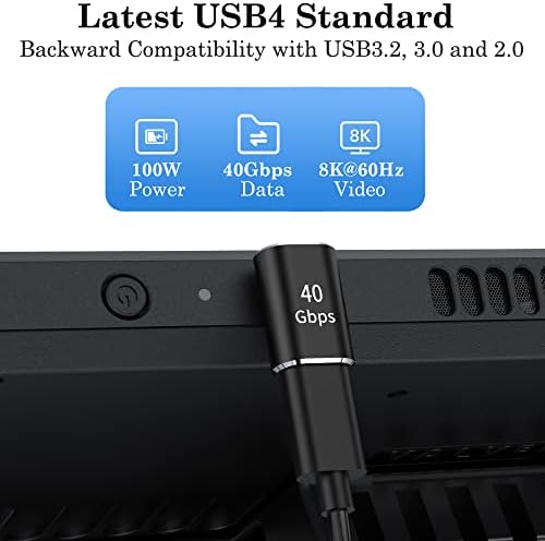 AuviPal USB4 compatible ninety degree adapter showing ultra compact portable form factor