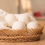 Eco friendly chemical free reusable fabric softener balls in white color