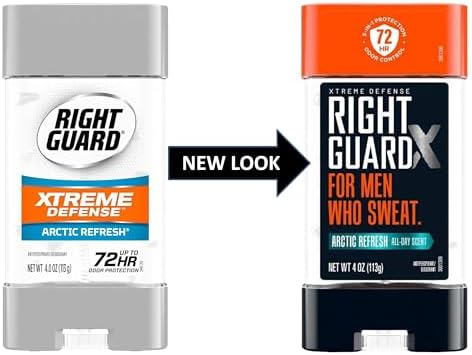 Side profile of Right Guard Arctic Refresh gel bottle