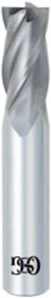 Osg Usa solid carbide square end mill front view industrial cutting tool.