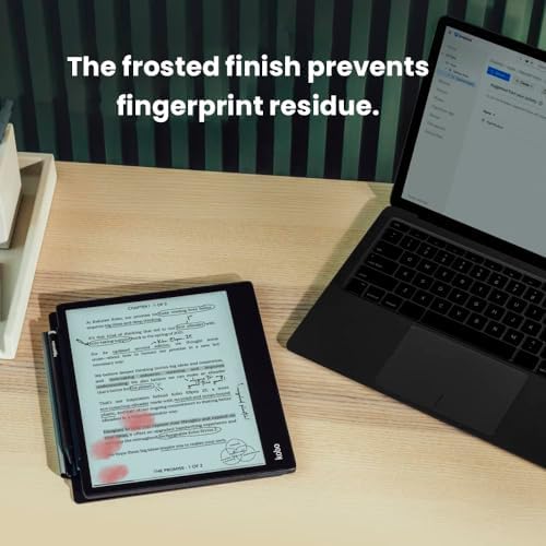 Stylus writing on Kobo Elipsa 2E with Youngme matte screen guard installed