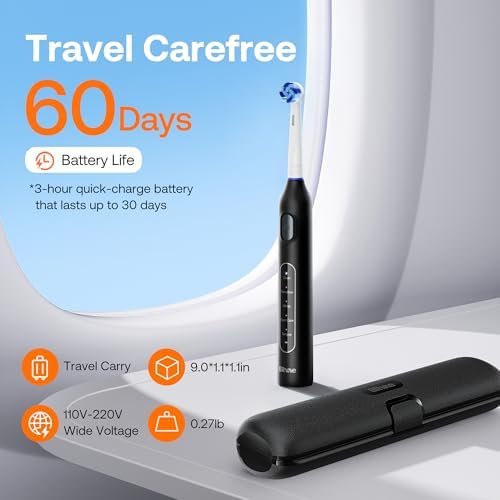 Premium imported Bitvae R1 electric toothbrush package with sixty day battery life