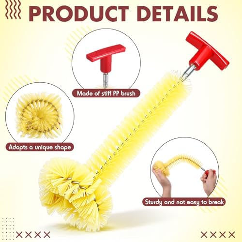 Stiff nylon bristles on Ferrochef sink cleaning brush