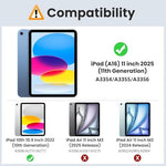 MoKo transparent tablet protective shell showcasing reinforced air cushion impact absorbing corner bumpers