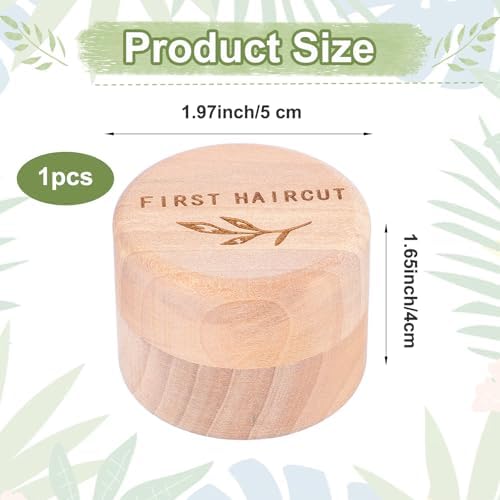 Hpmjz wooden keepsake box for first hair and teeth
