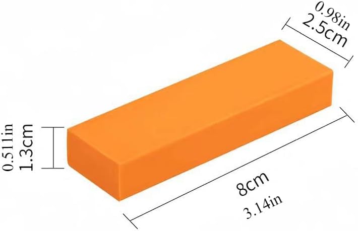 Hchmao orange rubber eraser removing rust from stainless steel