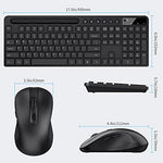 Full size wireless desktop keyboard showing the complete layout and numeric keypad.