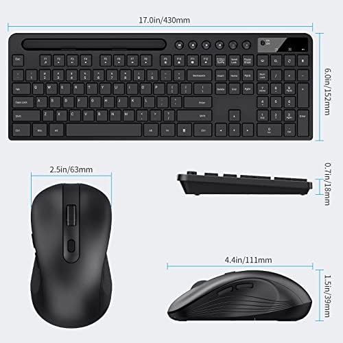 Full size wireless desktop keyboard showing the complete layout and numeric keypad.