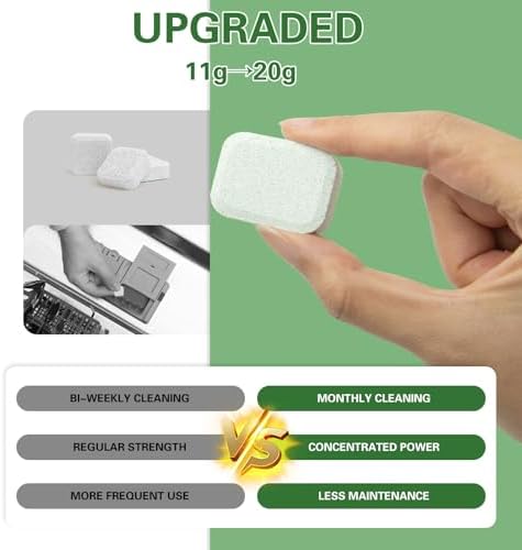 Oooflower dishwasher tablets showing deep cleaning formula label