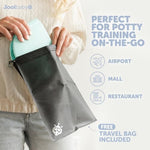 Jool Baby aqua travel potty seat showing non slip suction cups underneath