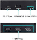 ENBUER premium three dimensional video splitter showing compact design next to standard media devices.