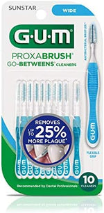 Close up of GUM interdental brush head for plaque removal
