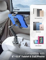 Demonstration of the eSamcore expandable base mechanism with extension pads fitting into a car cup holder