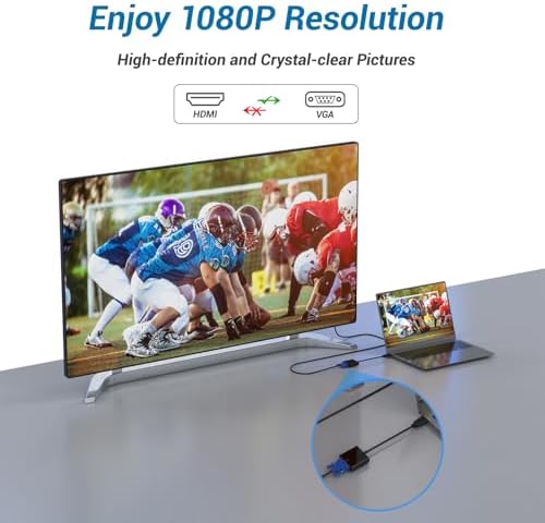 Balrama gold plated connector video converter adapter for computer monitors