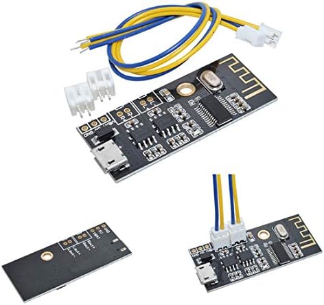 HiLetgo MH-M38 stereo sound board displaying micro USB power port close up