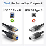 Cable Matters SuperSpeed USB 3.0 Type A to B Cable in Black 10 Feet - Image 3