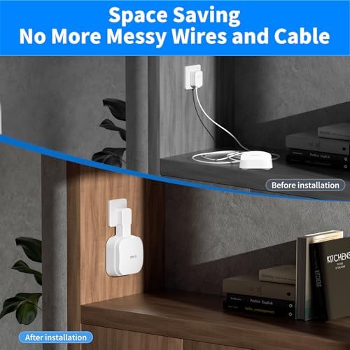 Close up view of durable ABS plastic material on SENLEG smart home router holder accessories