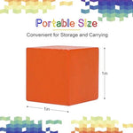 Close up view of the smooth rounded edges on the Offelec premium solid wood crafting cubes