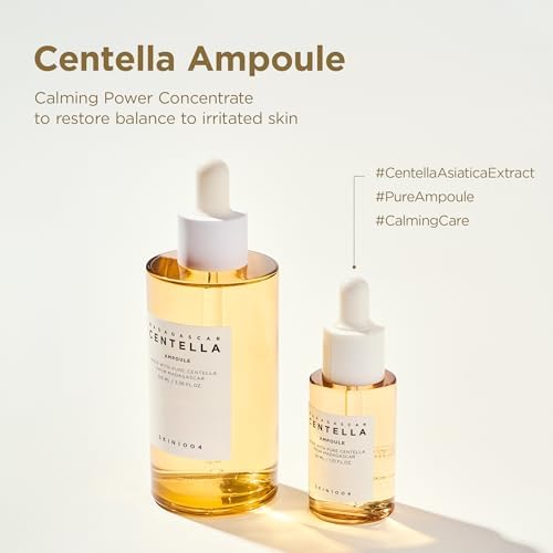 SKIN1004 Centella and Tea Tree ampoules designed for soothing sensitive skin types