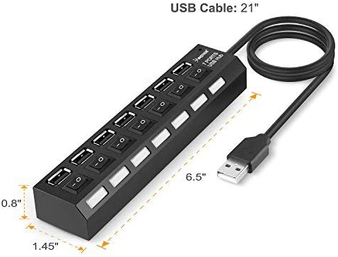 Packaging and included components of Parts Express USB hub