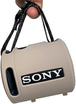 RAWECUD compact speaker shell displaying precise button cutouts for portable wireless devices